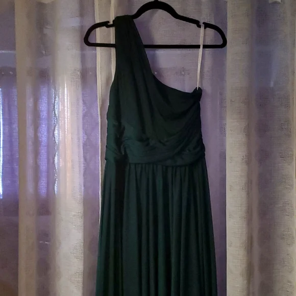 David's Bridal | Dresses | Dark Green Davids Bridal Dress | Poshmark